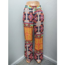 keyymod Çok Renkli Kare Desenli Emprime Pantalon