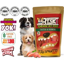 Biski Mama Gerçek Tavuk ve Balık (Somon) Etli Dog Spagetti Ödül Maması