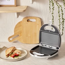 Homend Toastbuster 1309H Çıkarılabilir Plakalı Portatif Tasarım Tost Makinesi Silver