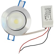 İmera 3 Watt LED Spot Trafolu Krom Kasa Beyaz Işık (Yce-N3) ( 2 Adet )
