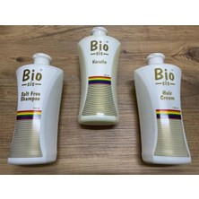 Bio Sis Saç Düzleştirici Keratin Bakımı Brezilya Fönü & Parabensiz & Vegan Tuzsuz Şampuan+Keratin+Saç Kremi 700 ml Seti