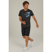 Superfly Men Chino Lycra Short Siyah Erkek Şort 22704-02