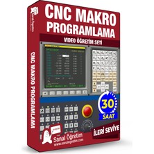 Sanal Öğretim Cnc Freze Makro Programlama Video Ders Eğitim Seti