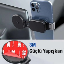 Teknoexpress Bilgisayar Monitörü Yan Cep Telefonu Yuvası Manyetik Telefon Tutucu Çift Ekran Tüm Modellere Uyumlu