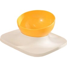 Dogula Cat Bowl Pet Bowl 15 ° Eğimli Yükseltilmiş Besleme Istasyonu Su Içme Kasesi Sarı 1 Kase (Yurt Dışından)