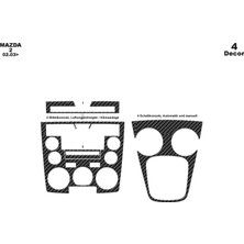 meriç cockpit design Meriç® Mazda 2 Ön Torpido Kaplama Maun 4 Parça 2003-2006