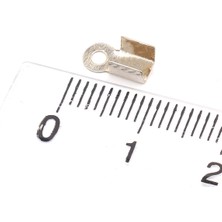 YF Store 50 Adet - 9x3 mm Nikel Kaplama, Bağlantı Sıkıştırma, Ip Bağlantı Aparatı, Deri Kapama #221N