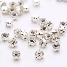 NES Gümüş Renk Kasalı Dikme Beyoğlu Taşı 4,7 mm 1 Paket = 1440 Adet Parlak Malzeme Özellikleri