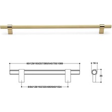 System 320MM Gl Gold Altın Renk Kulp SY8990 0320 Gl-Gl