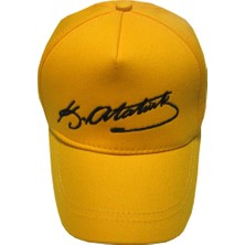 Salar Ticaret Sarı Atatürk Şapka Arkası Cırtlı Ayarlanabilir