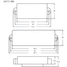 Dogula 2pcs String Bas Pickup Hassas Elektrik Bas Pickups Vemin Ukulele Banjo (Yurt Dışından)