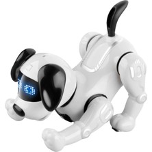 Dogula Uzaktan Kumanda Robot Köpek Oyuncak Push Up Rc Robot Köpeği Erkek ve Kız Çocukları Beyaz (Yurt Dışından)