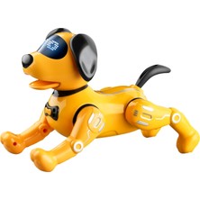 Dogula Uzaktan Kumanda Robot Köpek Oyuncak Push Up Rc Robot Köpeği Erkek ve Kız Çocukları Sarı (Yurt Dışından)