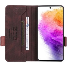 Cool-M Samsung Galaxy A73 5g Için Pu Deri Telefon Kılıfı, Cüzdan Flip Stand Shockproof Tpu Iç Kabuk Anti-Dust Kapak (Yurt Dışından)