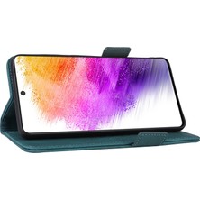 Cool-M Samsung Galaxy A73 5g Için Pu Deri Telefon Kılıfı, Cüzdan Flip Stand Shockproof Tpu Iç Kabuk Anti-Dust Kapak (Yurt Dışından)