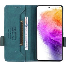 Cool-M Samsung Galaxy A73 5g Için Pu Deri Telefon Kılıfı, Cüzdan Flip Stand Shockproof Tpu Iç Kabuk Anti-Dust Kapak (Yurt Dışından)