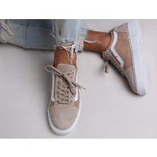 Osage Model Hakiki Deri Erkek Bej Casual Ayakkabı - Erkek Günlük Bej Deri Ayakkabı
