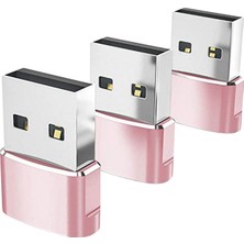 Dogula Tip-1 Ila USB 2.0 Dönüştürücü Adaptör Pembe Pembe (Yurt Dışından)