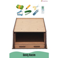 Starlightning Gizli Çekmece Organizer Masa Altı Saklama Kabı Küçük Boy Dikey Demonte Mdf