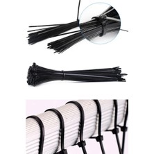 Eser Kelepçe Siyah 100 Adet Plastik Cırt Kelepçe & Kablo Bağı 2.5X100 mm