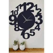 Ensa Design Büyük Rakamlı Dekoratif Ahşap Duvar Saati 40X40CM