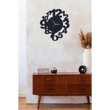 Ensa Design Büyük Rakamlı Dekoratif Ahşap Duvar Saati 40X40CM