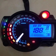 Pladderman Motosiklet Motosiklet Dijital LCD Speedometer Kilometre Sayacı Gauge 14000 Rpm 299 Kmh (Yurt Dışından)