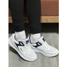Erkek Spor Hafif Anorak Beyaz Lacivert Yazlık Sneaker