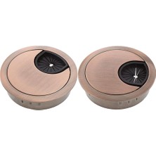 Lovıver 2pcs 60MM Masa Grommet Çinko Tel Organizatörleri Kablo Delik Kapağı Fiş Bakır (Yurt Dışından)