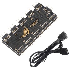 Lovıver Bilgisayar Fan Rgb Hub 10 Kanallı Anakart Rgb Fan Uzatma Kablosu Pc 5V Için (Yurt Dışından)