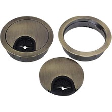 Lovıver 2x Masa Masa Zincir Alaşımlı Tel Organizatör Bilgisayar Kablo Deliği Kapak Fişi 5cm Bronz (Yurt Dışından)