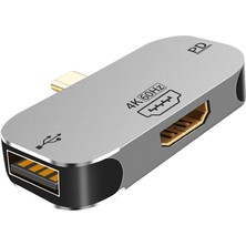 Lovıver USB Docking Istasyonu C Dp Pd Şarj Portu Ayrıştırıcı Adaptör Bilgisayar USB Dock HDMI Pd Tip C F (Yurt Dışından)