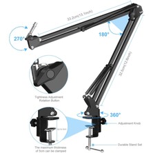 Lovıver Kondenser Mikrofon Kiti USB Studio Ses Yayın Ses Kayıt Stand Black (Yurt Dışından)