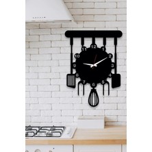 Ensa Design Ahşap Dekoratif Mutfak Saati 40CM
