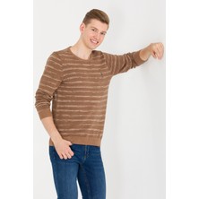 U.S. Polo Assn. Erkek Camel Triko Kazak 50252197-VR015