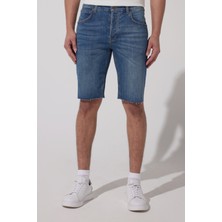 Lee Regular Fit Normal Kesim Normal Bel Mavi Esnek Jean Kot Şort