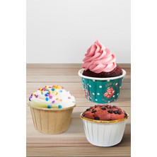 Dolphin Muffin-Kek Kapsülü Beyaz-Altın 25li