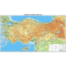 Gürbüz Türkiye Fiziki Haritası 70X100 cm