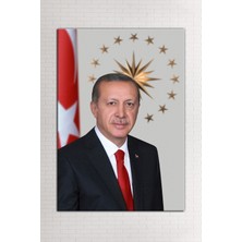 Morfil Sanat Atölyesi Recep Tayyip Erdoğan Kanvas Tablo