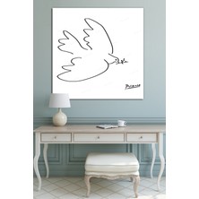 Morfil Sanat Atölyesi Pablo Picasso - Dove Of Peace  Sanatsal Kanvas Tablo (8 Farklı Ölçü)
