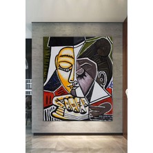 Morfil Sanat Atölyesi Pablo Picasso Tete Dune Femme Lisant Premium Kanvas Tablo (8 Farklı Ölçü)
