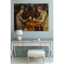 Morfil Sanat Atölyesi Paul Cezanne Kâğıt Oynayanlar Les Joueurs De Carte Kanvas Tablo Başyapıtlar