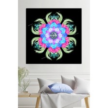 Morfil Sanat Atölyesi Lotus Çiçeği Ve Yaşam Çiçeği Kanvas Tablo