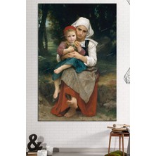 Morfil Sanat Atölyesi William Bouguereau Breton Brother And Sister Kardeşler Kanvas Tablo