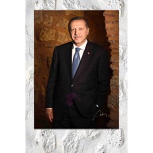 Morfil Sanat Atölyesi Recep Tayyip Erdoğan Başkan Erdoğan Rte Kanvas Tablo (7 Farklı Ölçü)