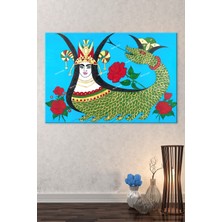 Morfil Sanat Atölyesi Şahmeran Dekoratif Kanvas Tablo
