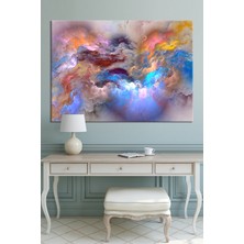 Morfil Sanat Atölyesi Renklerin Dansı Soyut Sanatsal Kanvas Tablo