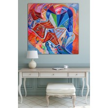 Morfil Sanat Atölyesi Renklerin Armonisi Sürreel Sanatsal Dekoratif Kanvas Tablo