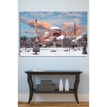 Morfil Sanat Atölyesi Ayasofya Ve Kış Muhteşem Kanvas Tablo