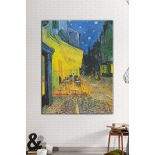 Morfil Sanat Atölyesi Vincent Van Gogh Terrasse De Cafe De Nuit Kafe Terasda Bir Akşam Kanvas Tablo